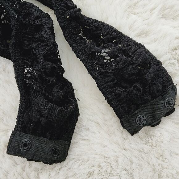 NEW Free People Intimately Free Black Lace Day and Night Long Sleeve Bodysuit - Picture 8 of 13
